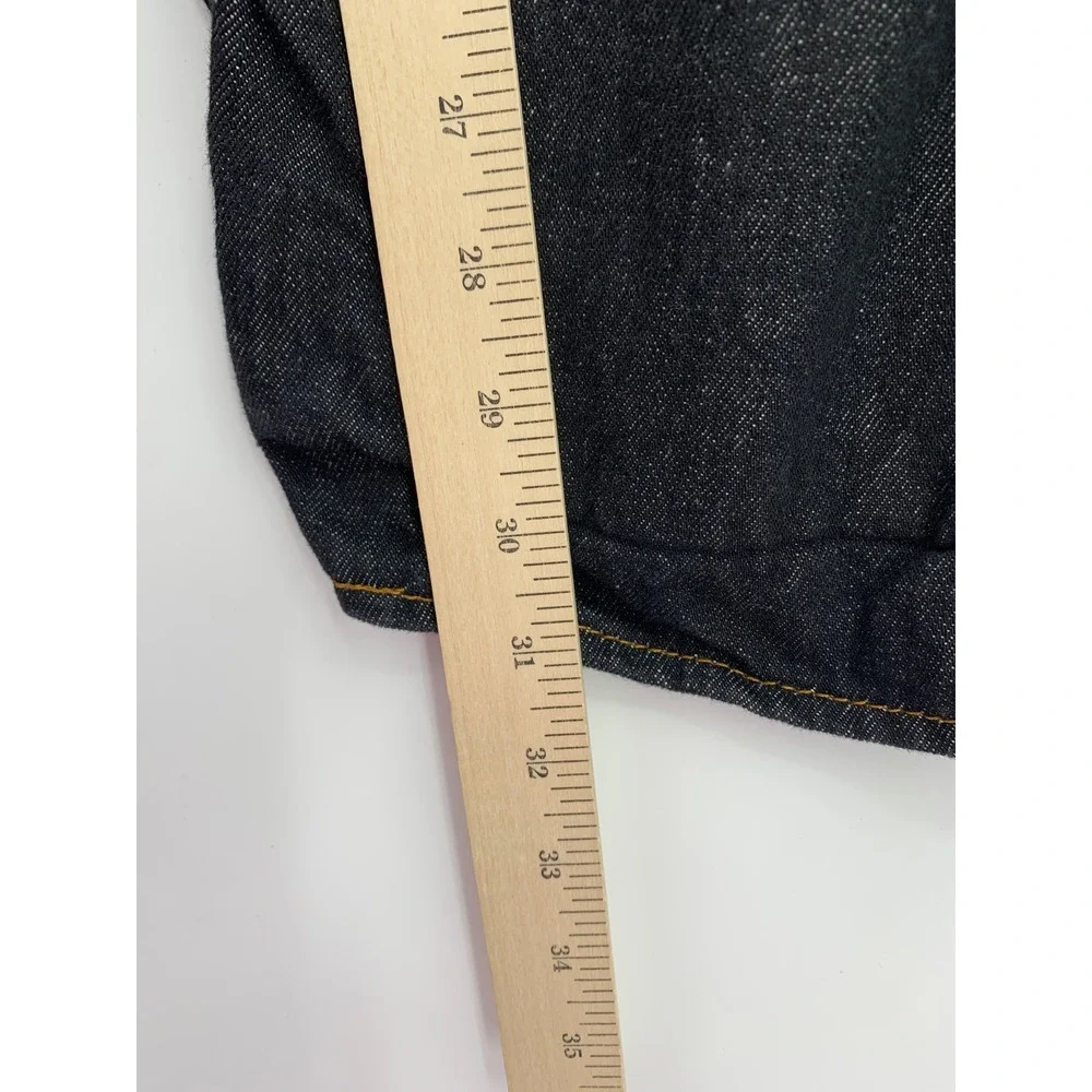 Levis 501 Jeans Mens 36x32 Black Straight Leg Button Fly Denim Pants